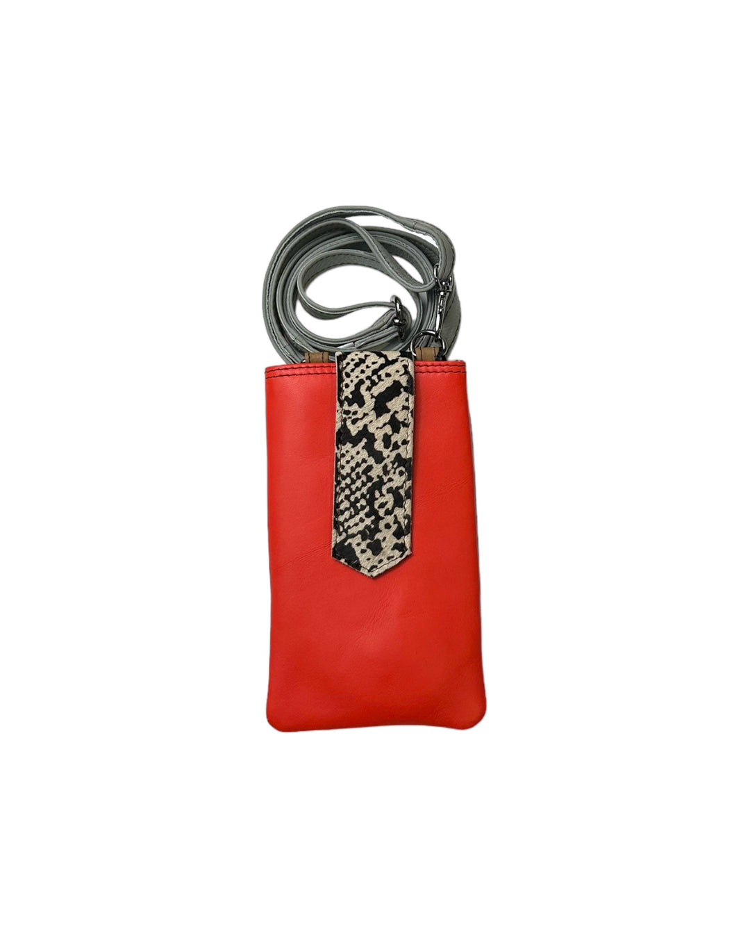 ZOE Leather Phone Crossbody with Print