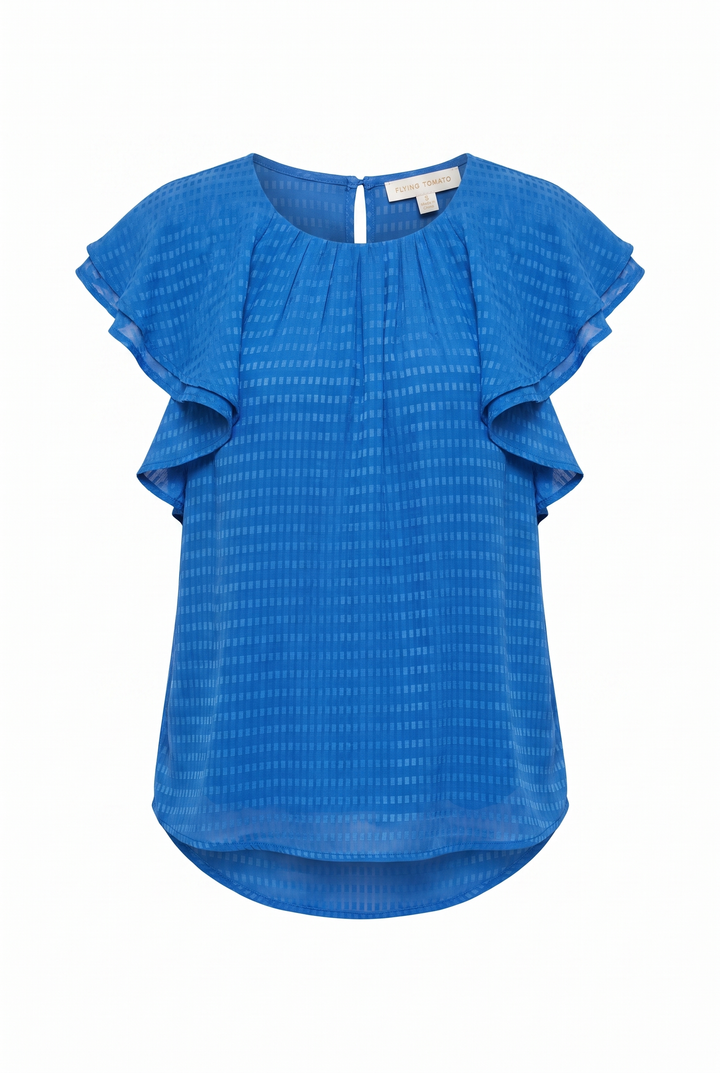 Wave Whispers Woven Top from KADOU Boutique