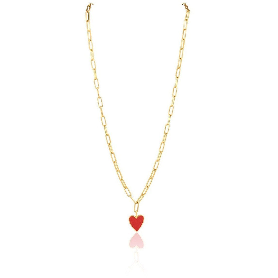 Jamie Enamel Heart Necklace