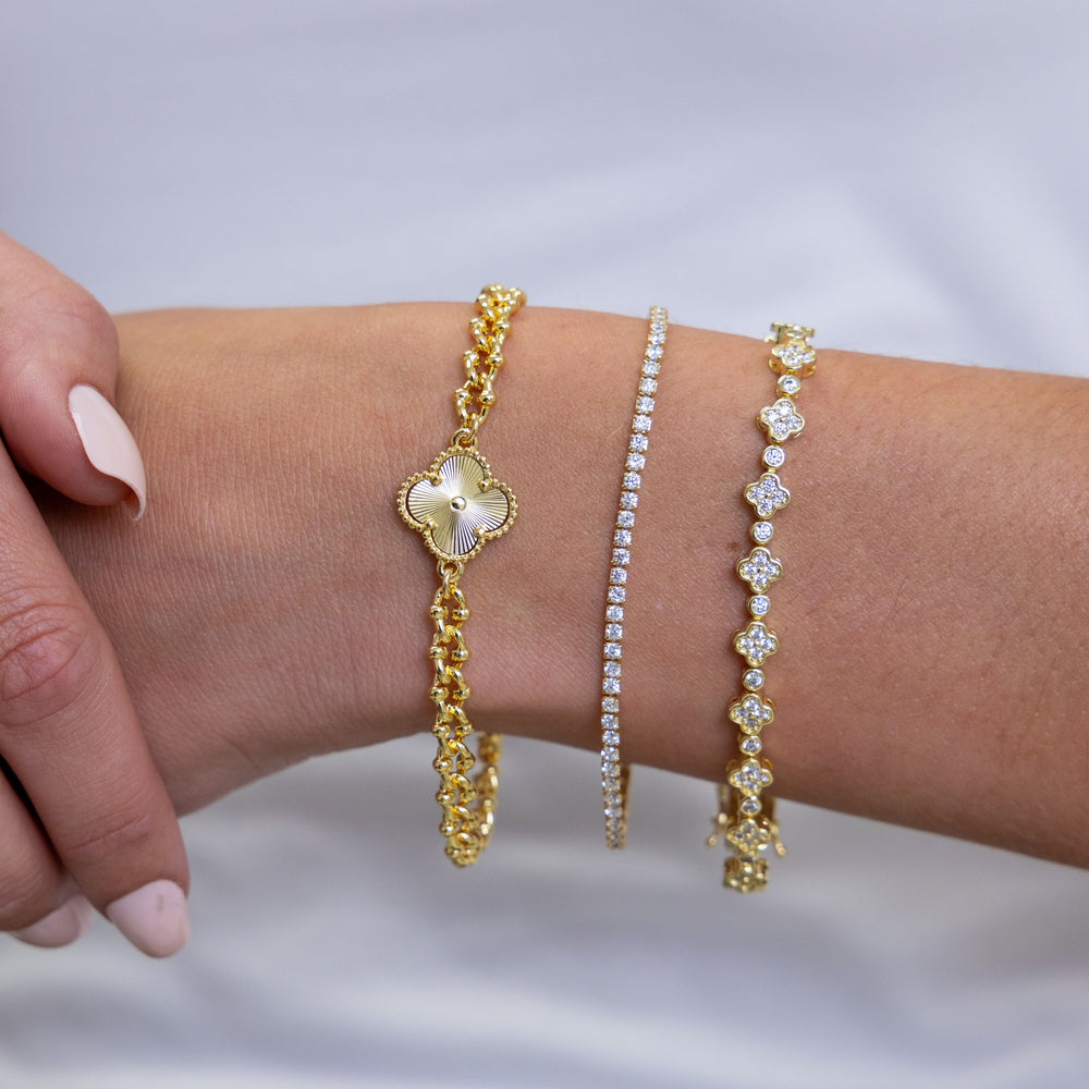 Dainty Gracie Tennis Bracelet from KADOU Boutique