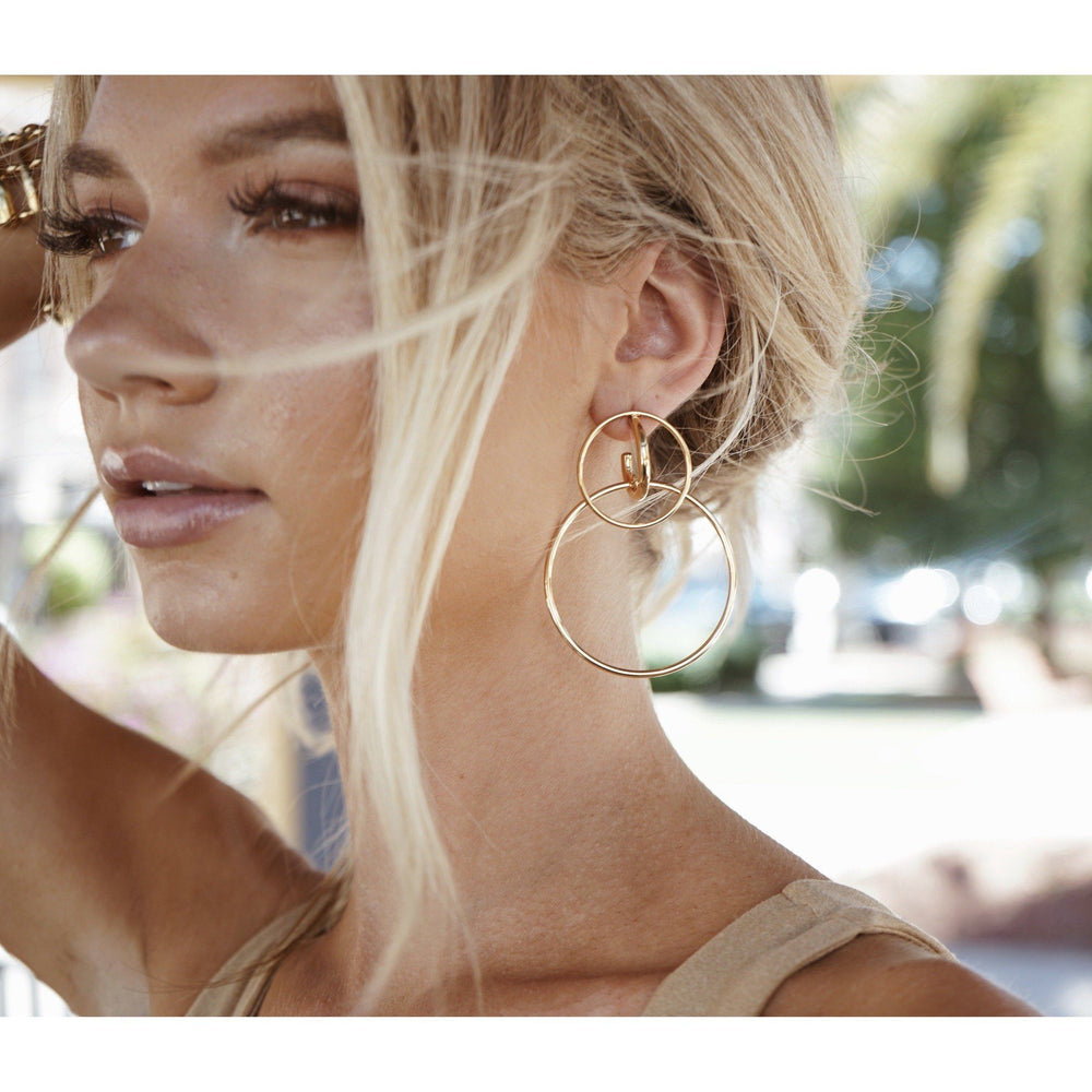 Kara Double Hoop from KADOU Boutique