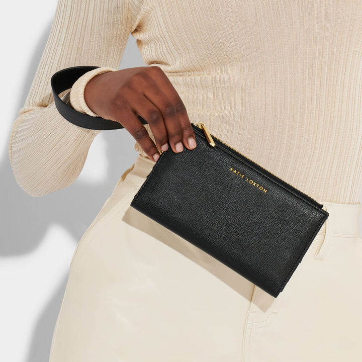 Zana Fold Out Wristlet Wallet - Black