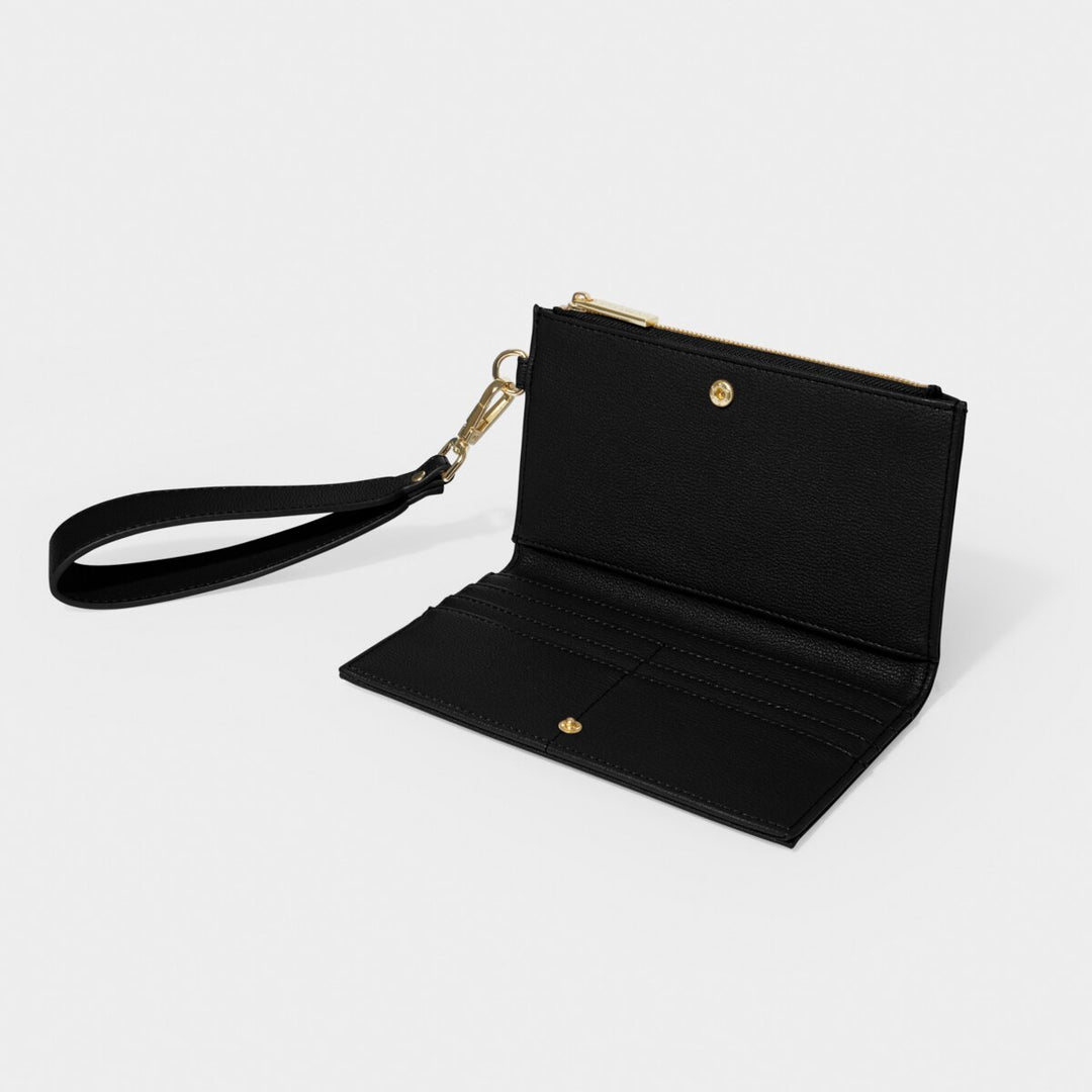 Zana Fold Out Wristlet Wallet - Black
