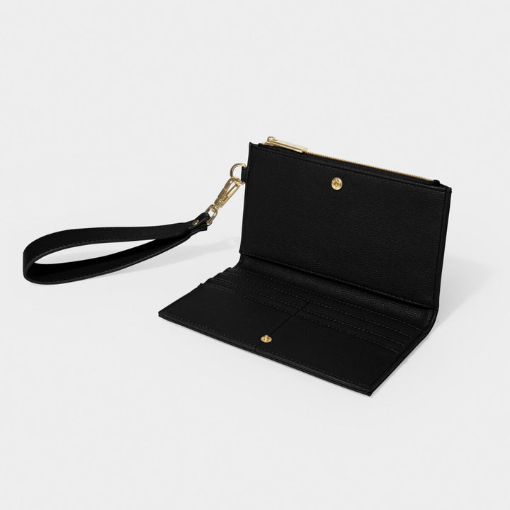 Zana Fold Out Wristlet Wallet - Black