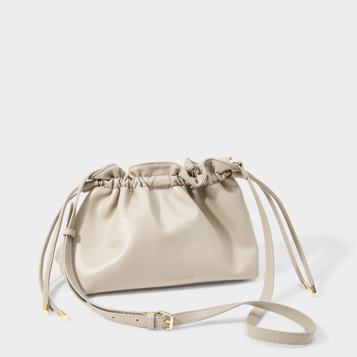 Hailey Crossbody Clutch in Greige color.