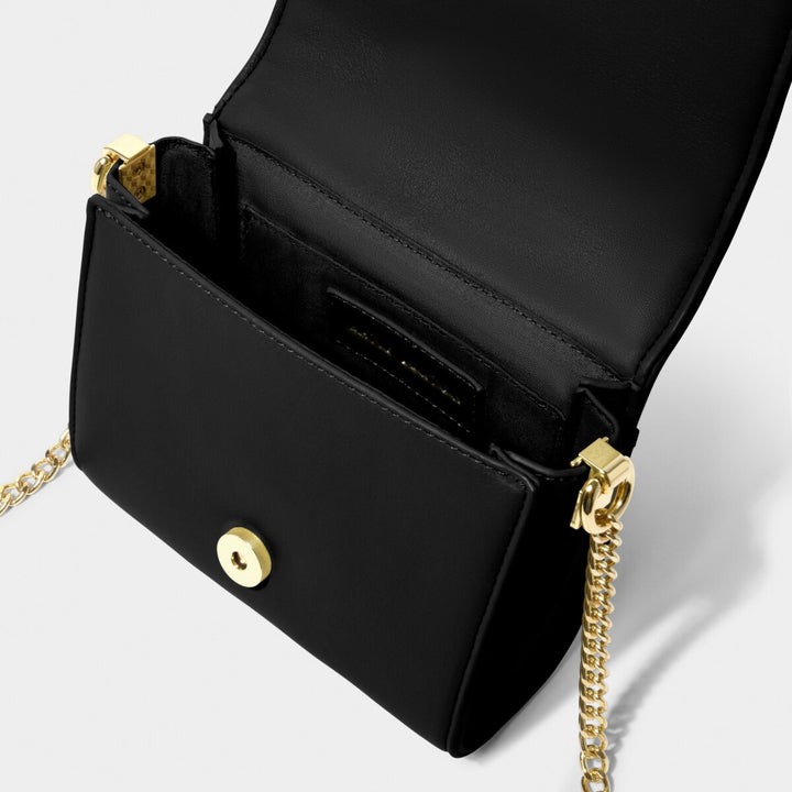 Kendra Quilted Mini Crossbody - Black