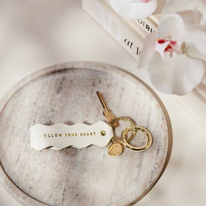 Follow Your Heart Sentiment Wave Keyring