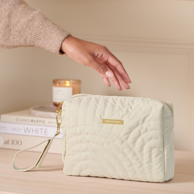 Quilted Maternity Wash Bag With Wristlet