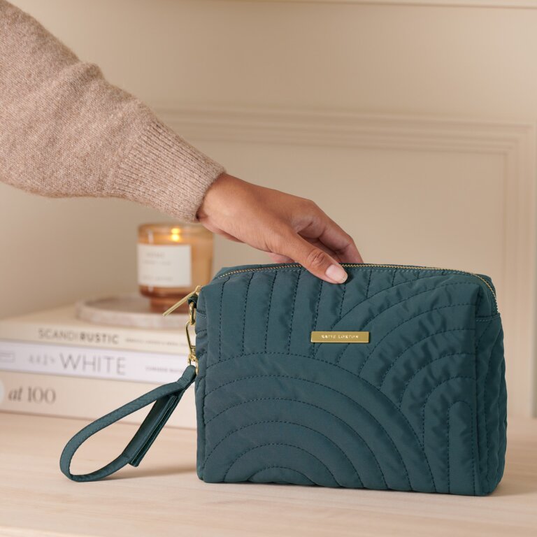 Quilted maternity wash bag with wristlet from KADOU Boutique