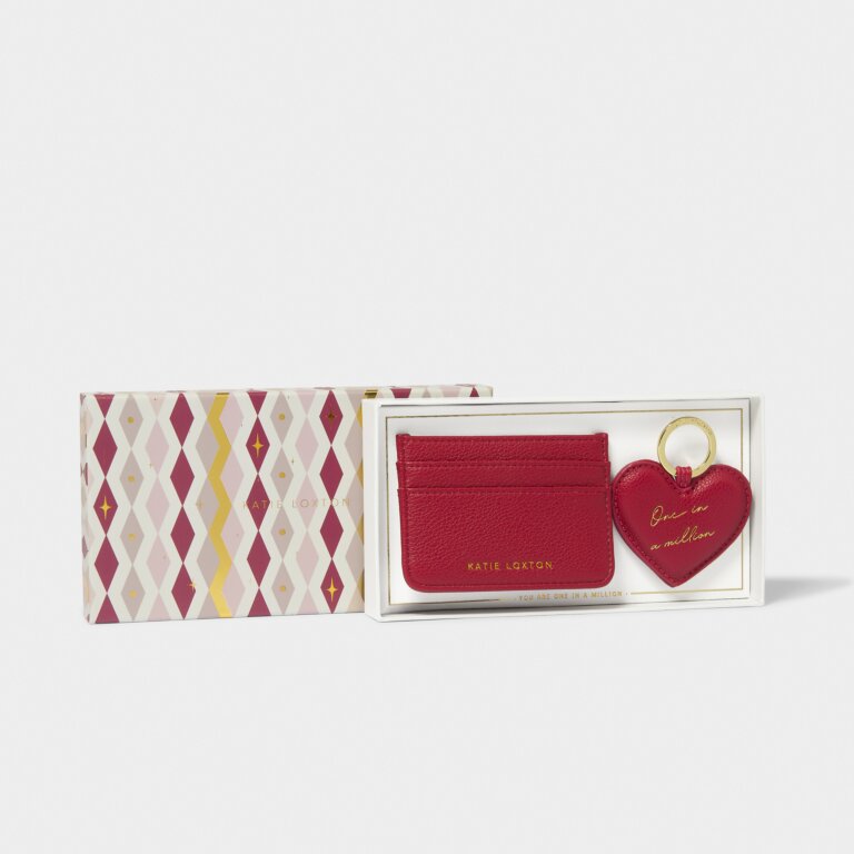 Heart Keyring & Cardholder Gift Set - One In A Million