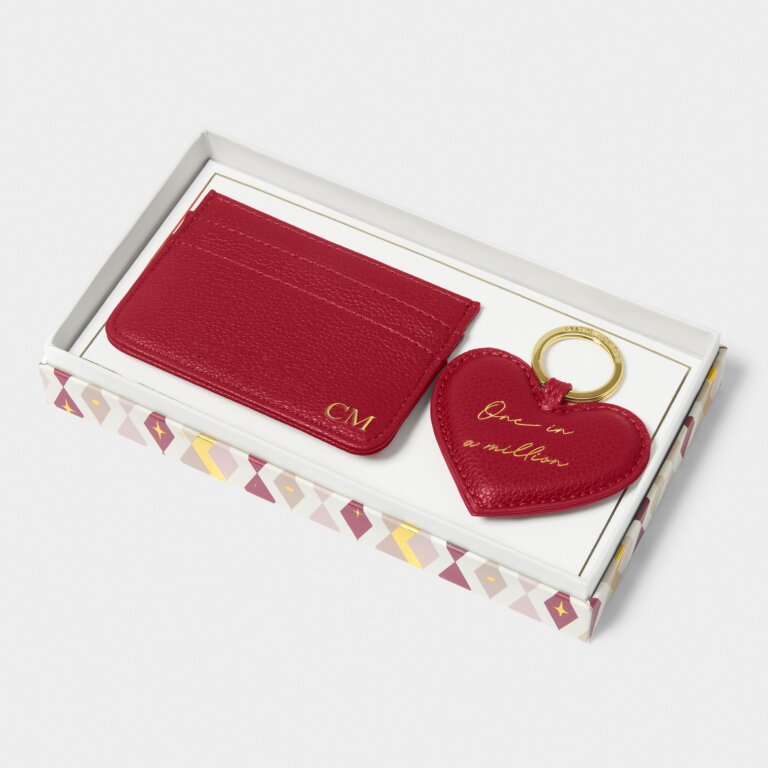 Heart Keyring & Cardholder Gift Set - One In A Million