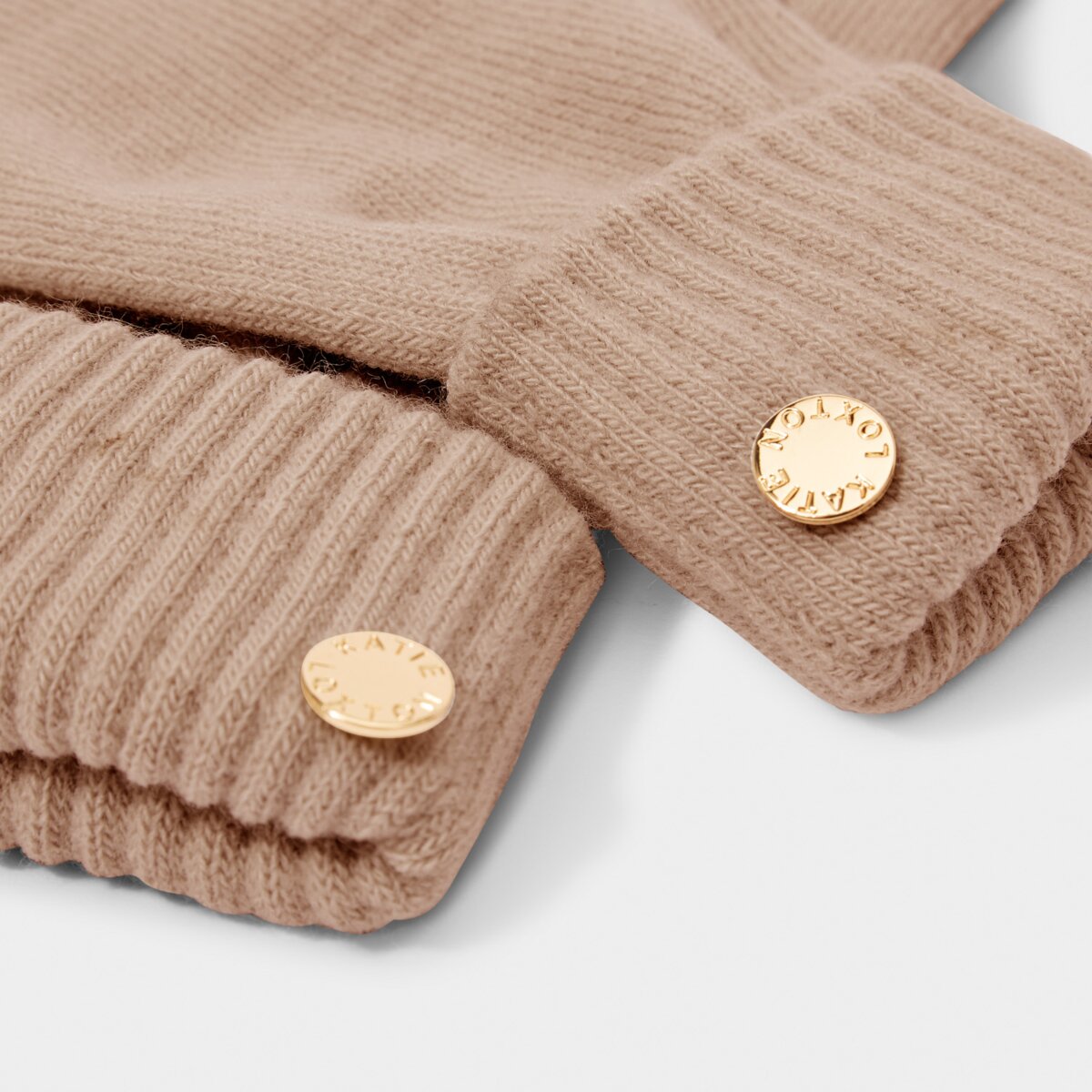 Knitted Gloves - Soft Tan