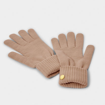 Knitted Gloves - Soft Tan