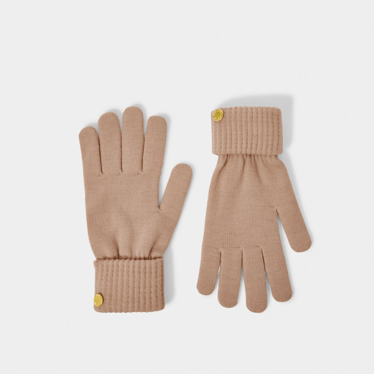 Knitted Gloves - Soft Tan