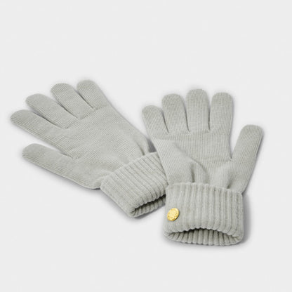 Knitted Gloves - Cool Grey