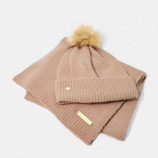 Knitted Hat and Scarf Set are available at Kadou Boutique. Shop online or in store.