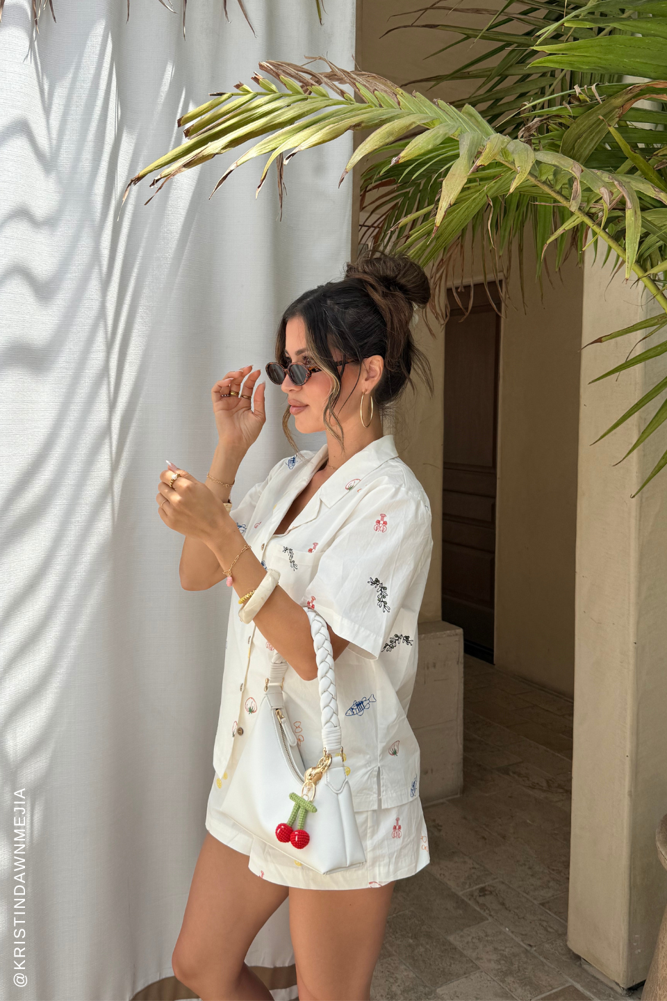 After Hours White Woven Top from KADOU Boutique