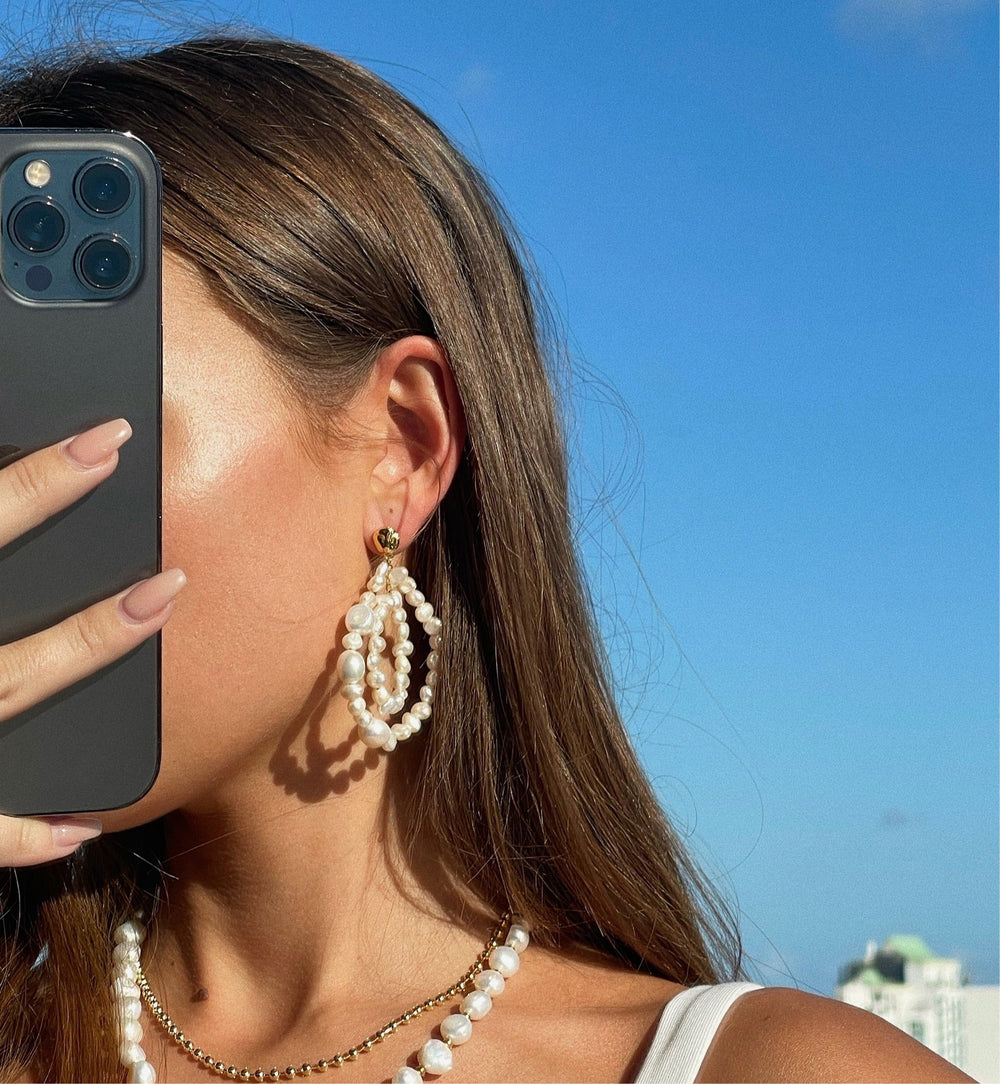 La Perla Statement Earring from KADOU Boutique