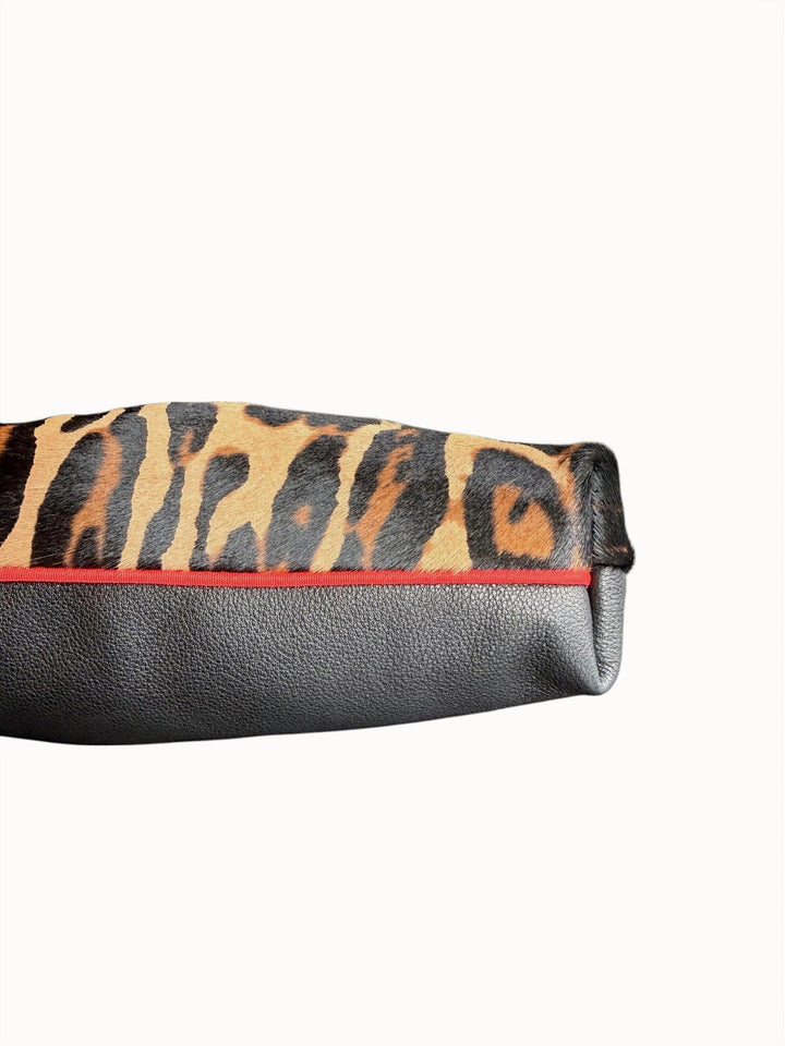Baby Blair Shoulder Bag, Leopard Print Hair-On Hide-Available for Pre-Order