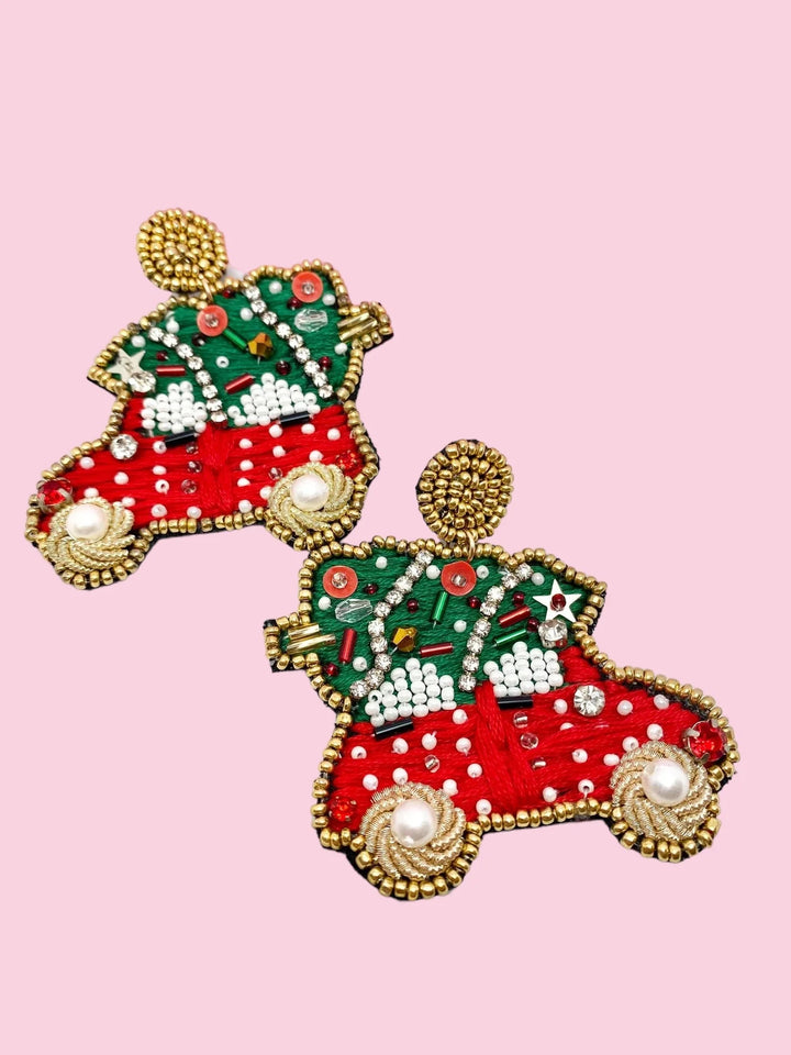 Festive Beaded Earrings