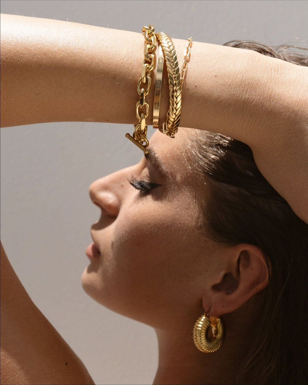 Lina Chain Cuff from KADOU Boutique