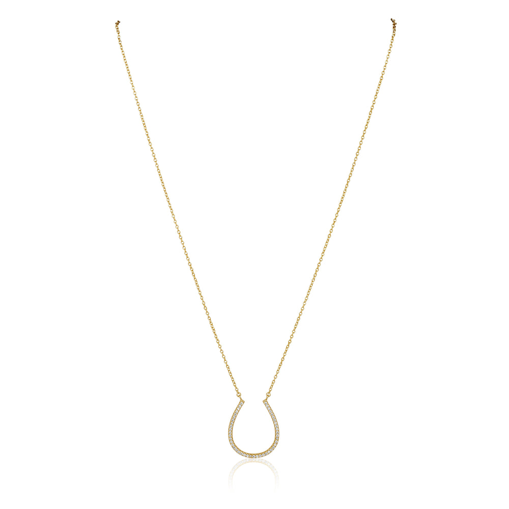 Lucky Horse Shoe Necklace from KADOU Boutique