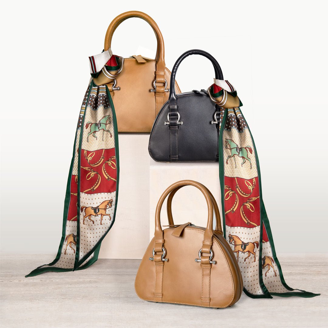 Madrigal - EQ &amp; GEO Multi-Color Equestrian Scarf in Crimson