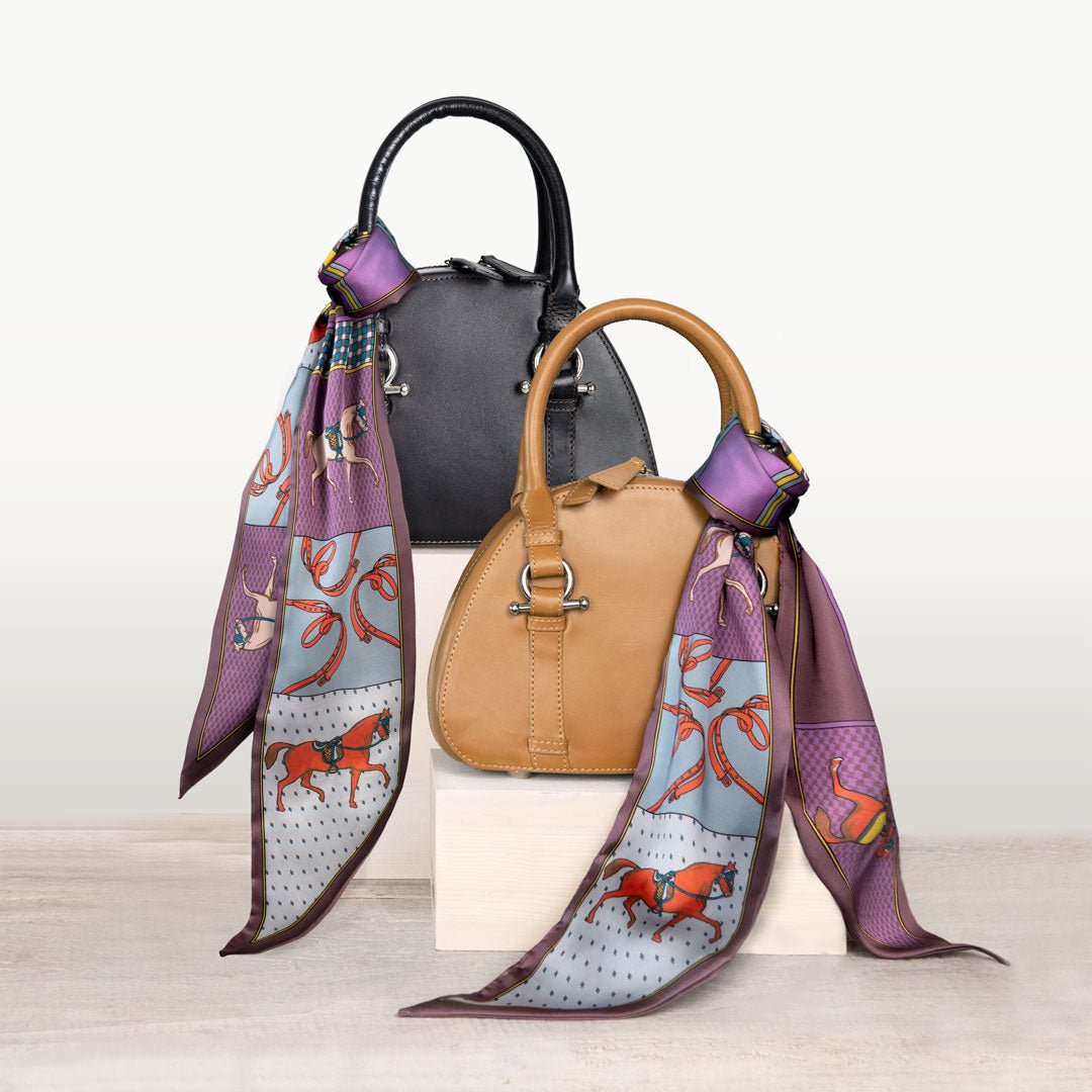 Madrigal - EQ &amp; GEO Multi-Color Equestrian Scarf in Purple