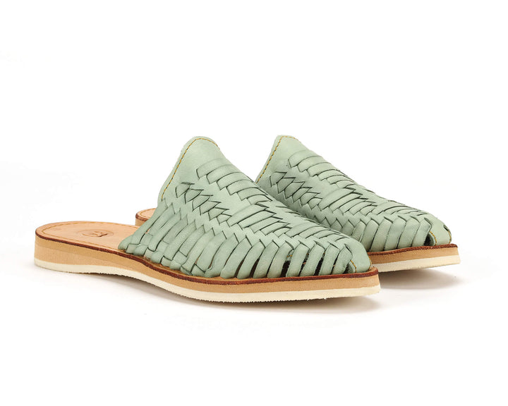 Marbella Huarache Slip-On Teal from KADOU Boutique