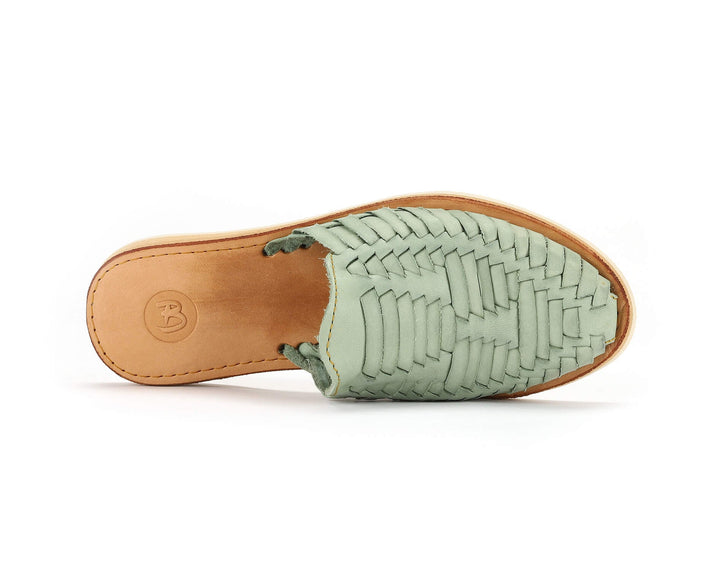 Marbella Huarache Slip-On Teal from KADOU Boutique