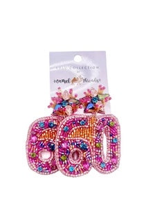 Happy Birthday Beaded Earrings