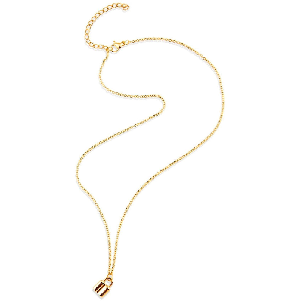 Mini Lock Necklace from KADOU Boutique