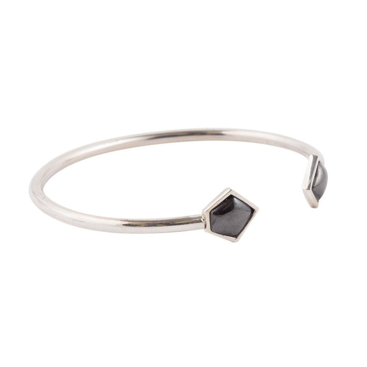 Mirror Image Hematite and Sterling Silver Bracelet