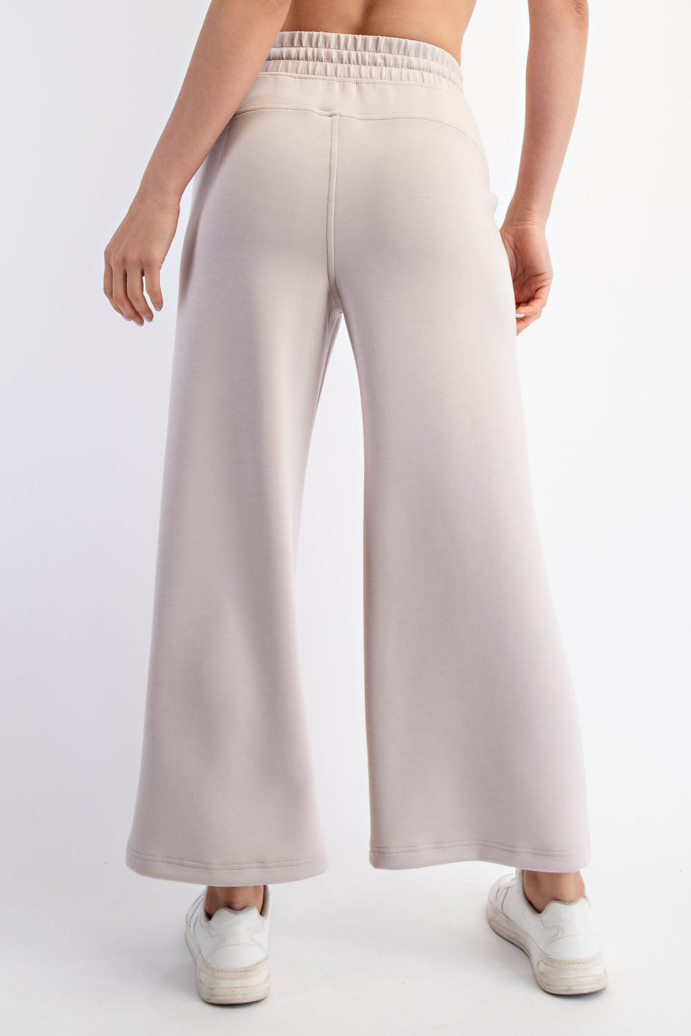 Modal Cropped Wide Leg Pants