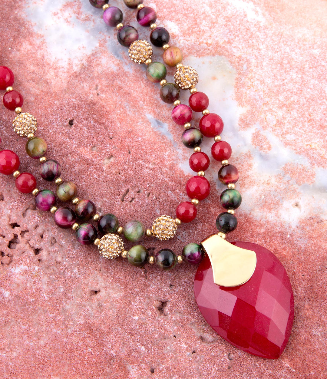 Jeweled Multi-Color Tiger&