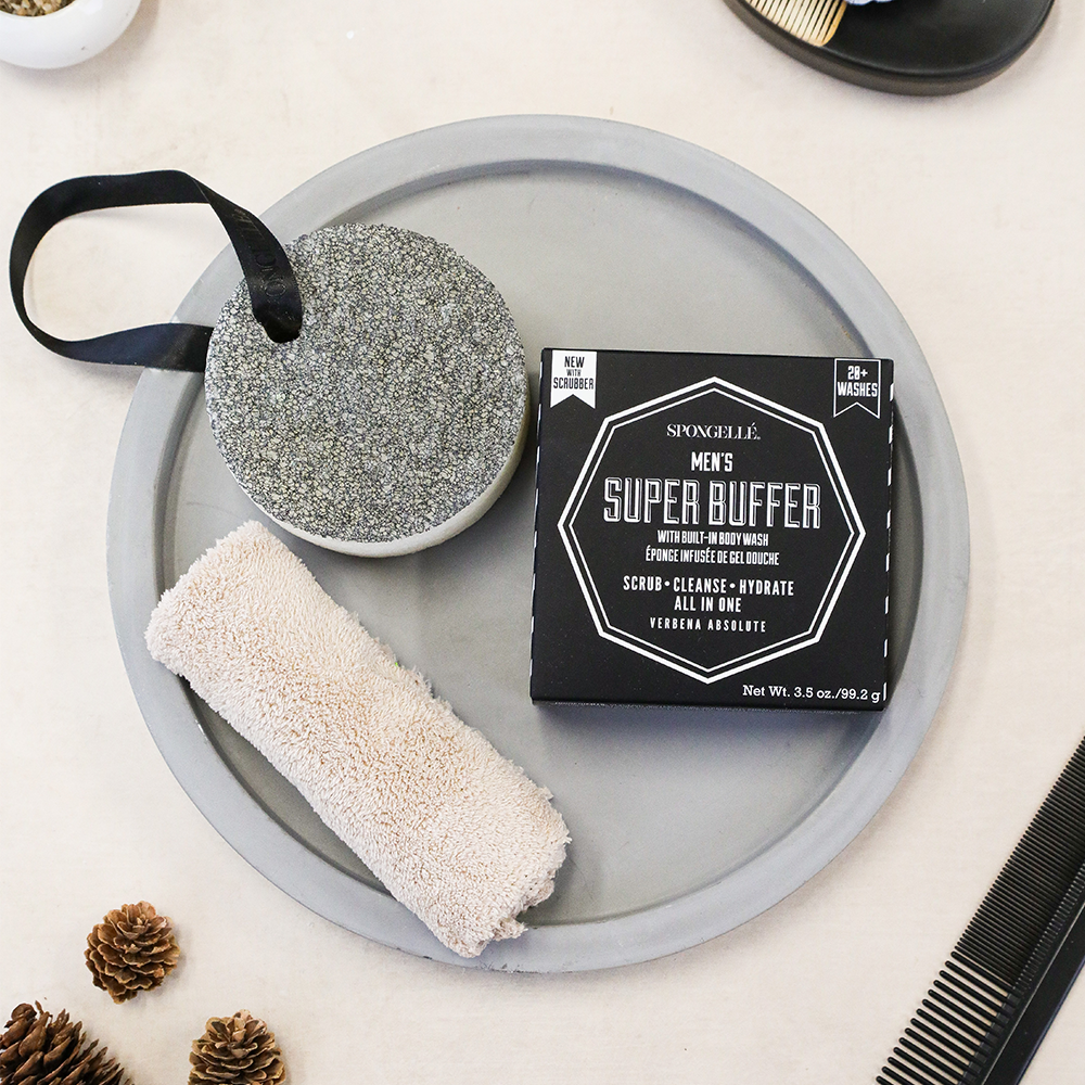 20+ Men's Super Buffer | Black Scrubber from KADOU Boutique