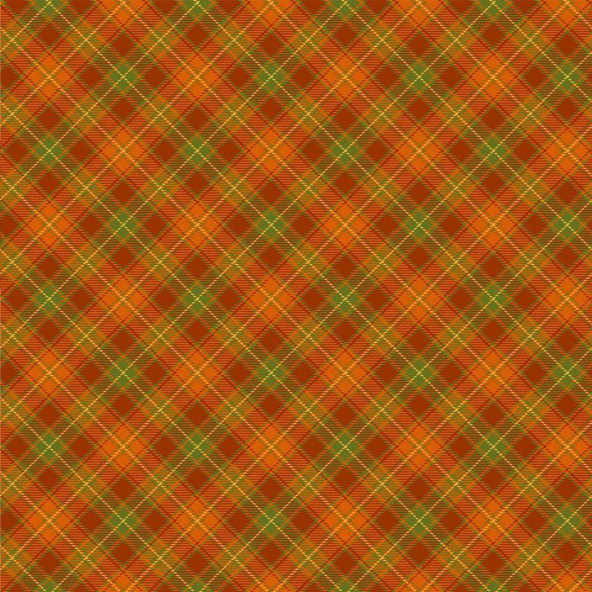 Orange Plaid Greta Dress from KADOU Boutique