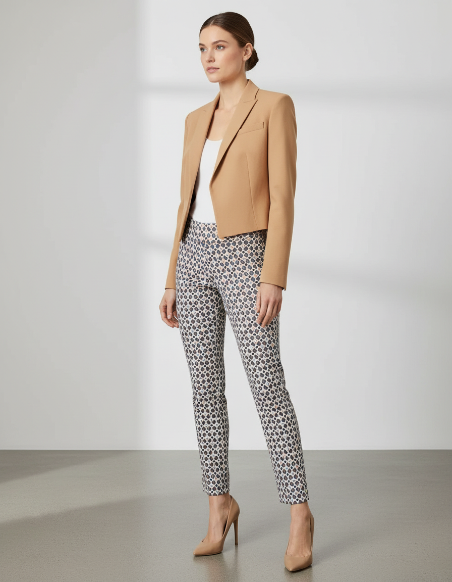 Krazy Larry P507 Pull On Pant - Multi Diamonds from KADOU Boutique