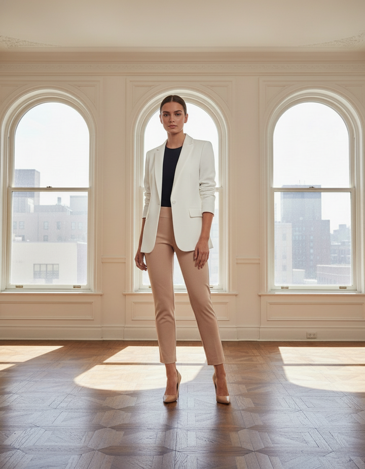 Krazy Larry P807 Pique Ankle Pant - Stone