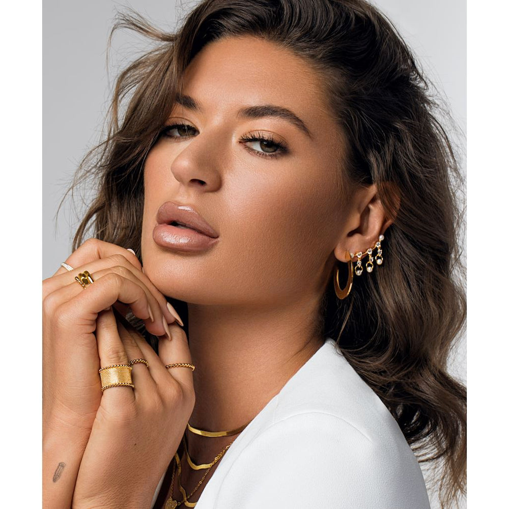 Pearl Sparkle Ear Crawlers from KADOU Boutique