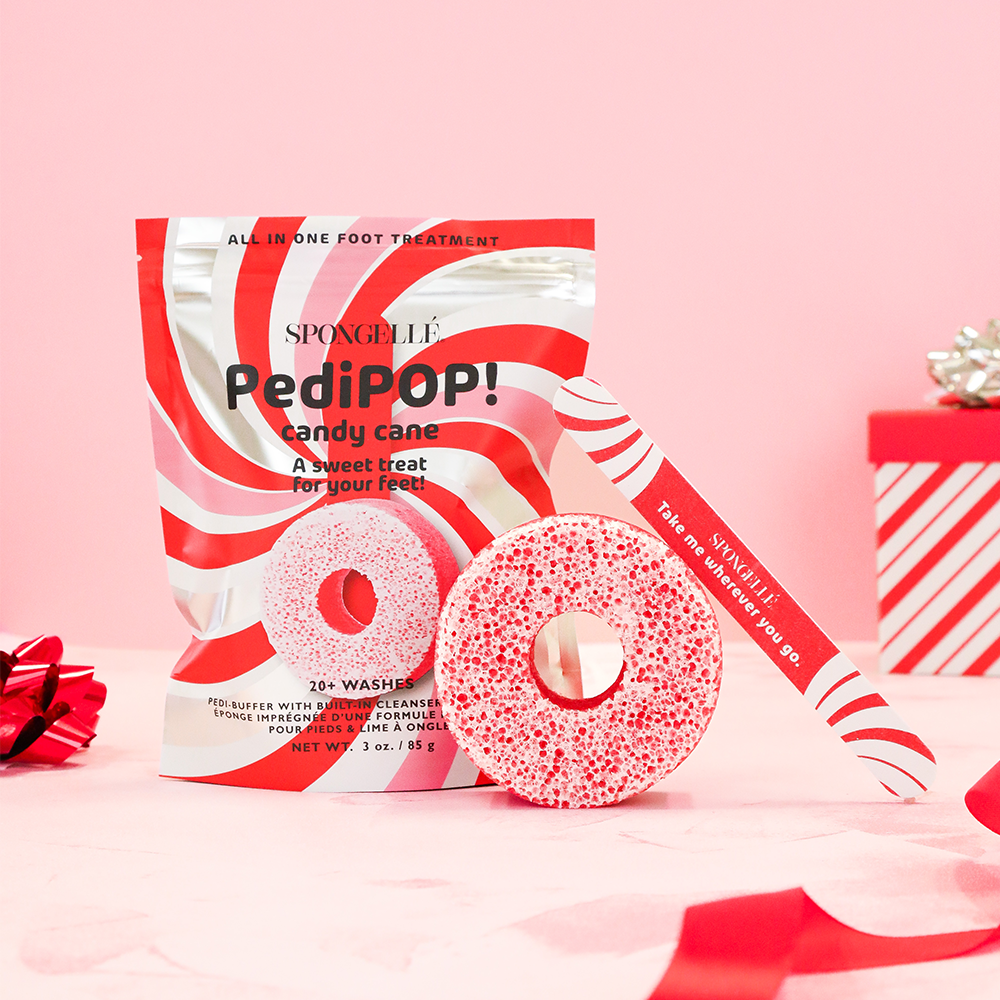 Candy Cane | Holiday Pedipop! Pedi Buffer & Nail File from KADOU Boutique