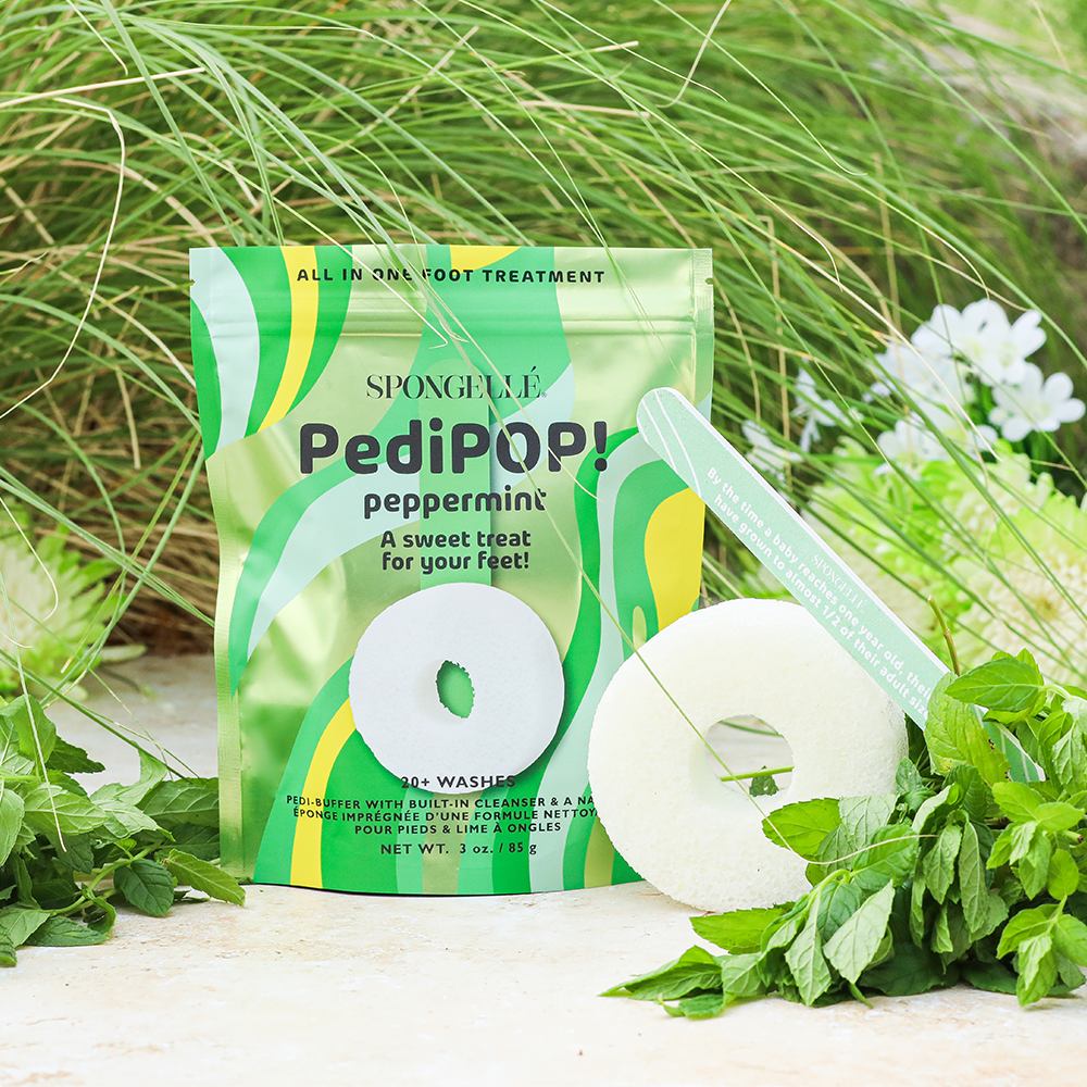 Peppermint | Pedipop! Pedi Buffer & Nail File from KADOU Boutique