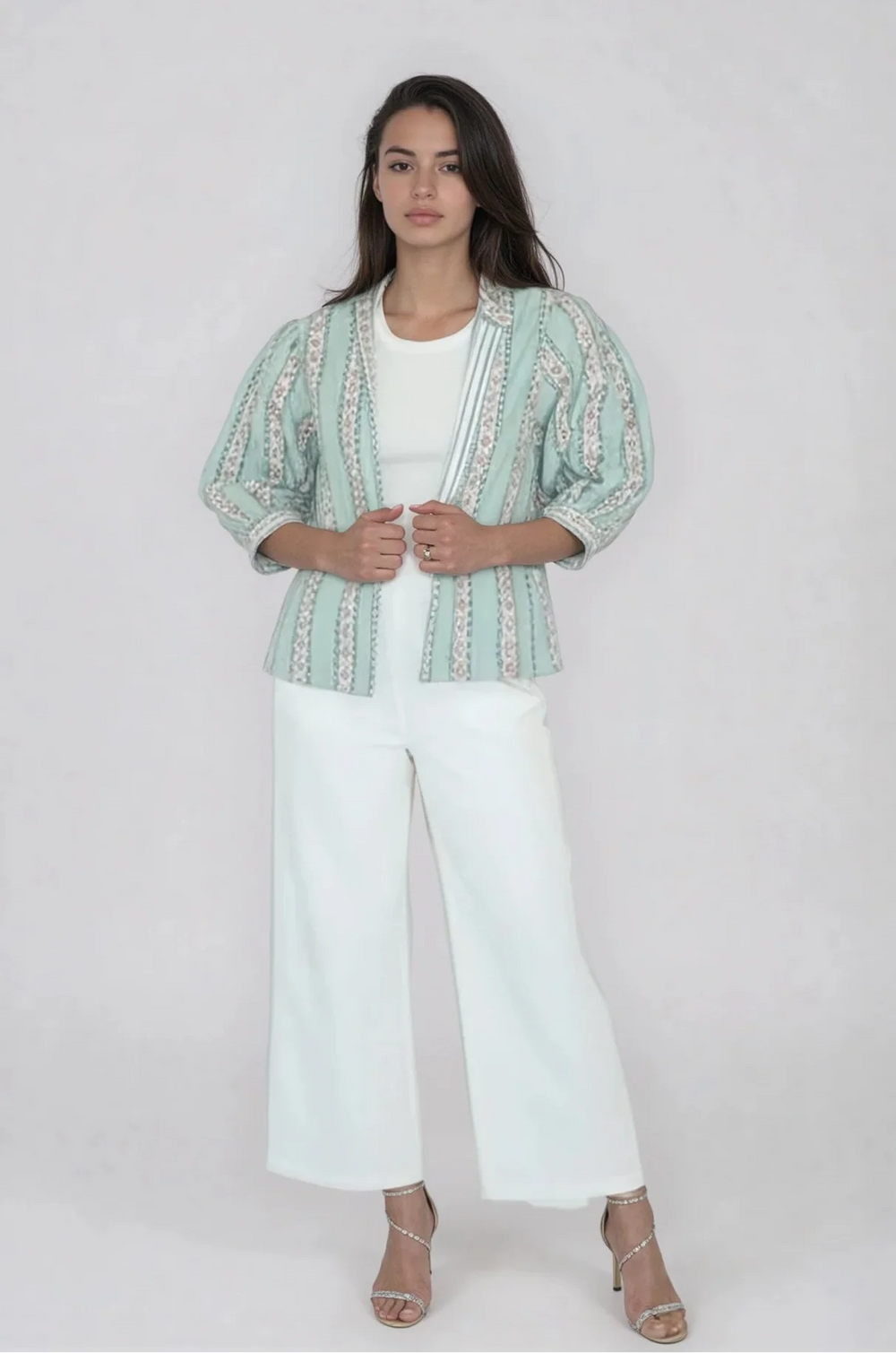 Peyton Shacket in Antique Floral from KADOU Boutique