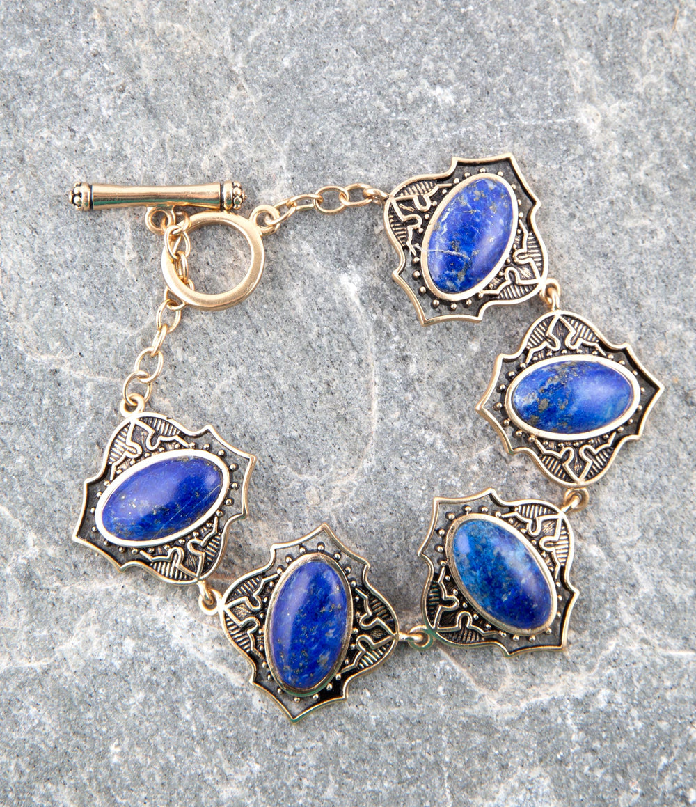 Phantom Lapis Toggle Bracelet from KADOU Boutique