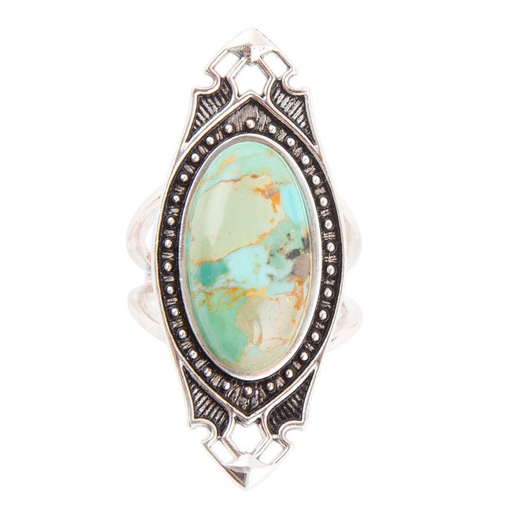 Phantom Blue Turquoise and Sterling Silver Ring