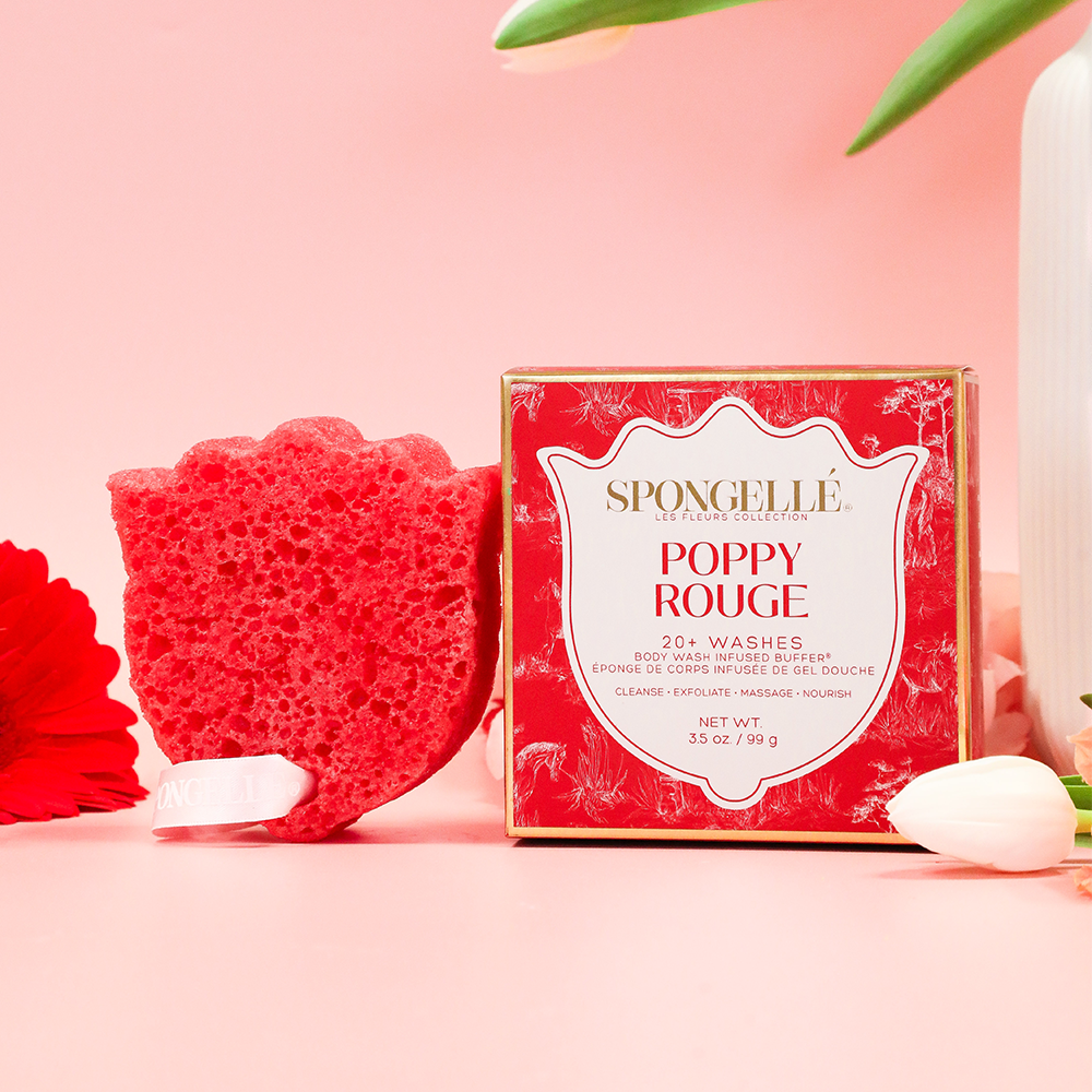 Poppy Rouge | Les Fleurs Body Buffer from KADOU Boutique