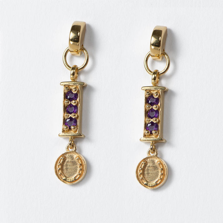 Prism - Amethyst Pave Horseshoe Earring