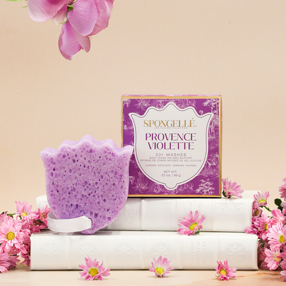 Provence Violette | Les Fleurs Body Buffer from KADOU Boutique
