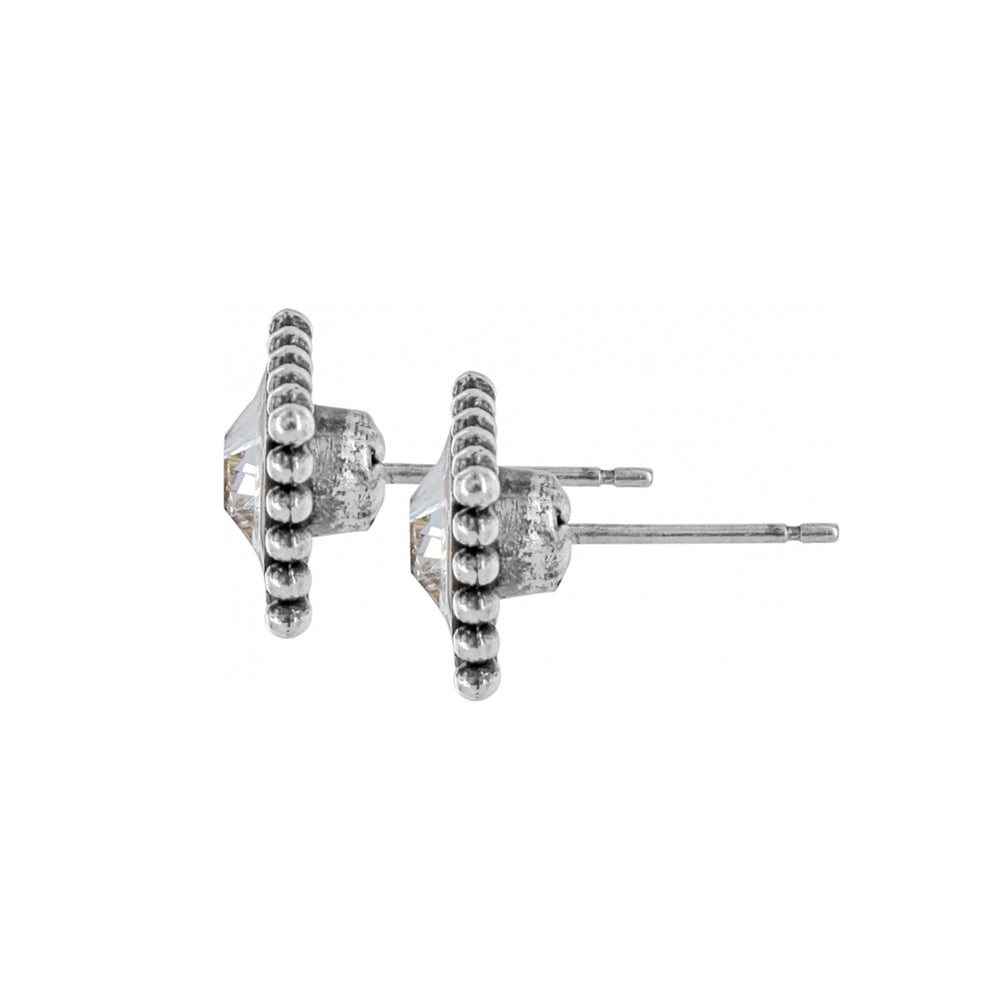 Sparkle Square Mini Post Earrings from KADOU Boutique