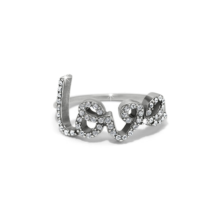 Brighton Love Script Sparkle Ring